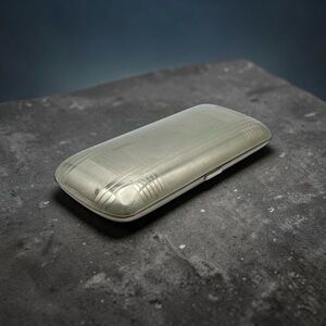 Vintage Art Deco German Silver Nickel Eyeglass or Cigar Case Estate Piece